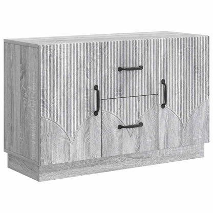 Sideboard Grey Sonoma 89 x 34.5 x 57 cm Engineered Wood