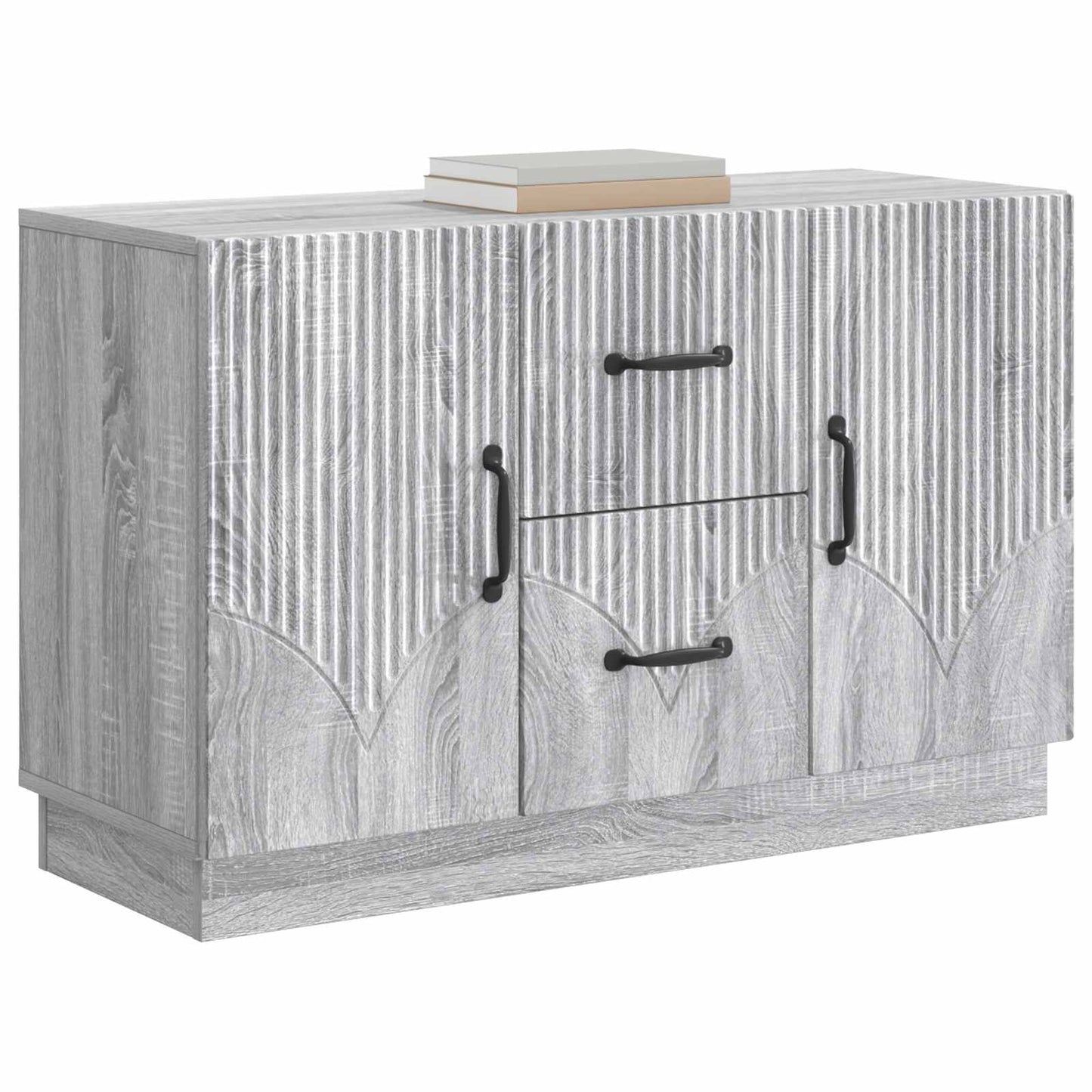 Sideboard Grey Sonoma 89 x 34.5 x 57 cm Engineered Wood