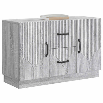 Sideboard Grey Sonoma 89 x 34.5 x 57 cm Engineered Wood