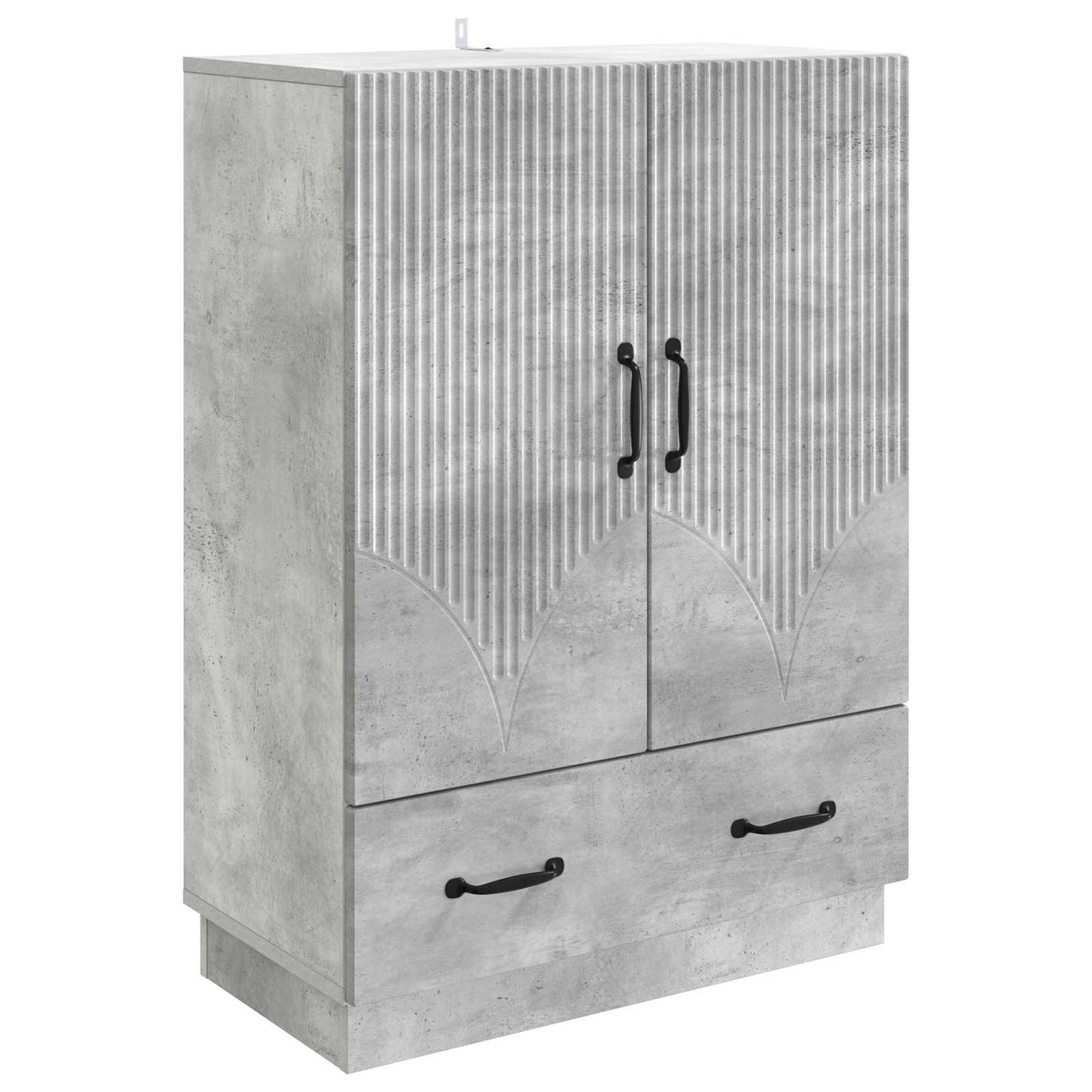 Sideboard Concrete Grey 66 x 34.5 x 92 cm Engineered Wood