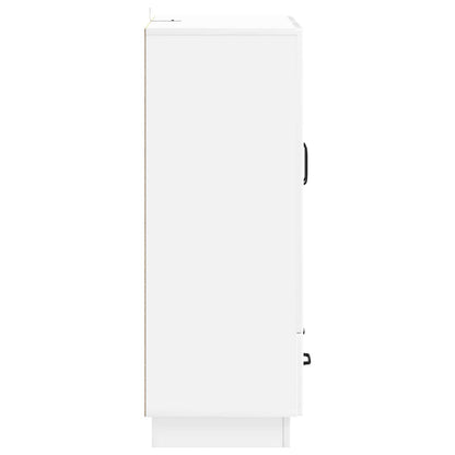 Sideboard High Gloss White 66 x 34.5 x 92 cm Engineered Wood