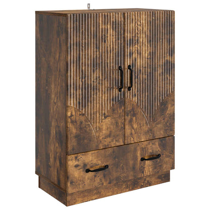 Sideboard Smoked Oak 66 x 34.5 x 92 cm Engineered Wood