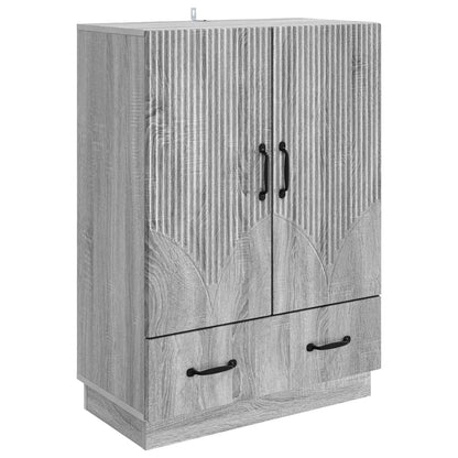 Sideboard Grey Sonoma 66 x 34.5 x 92 cm Engineered Wood