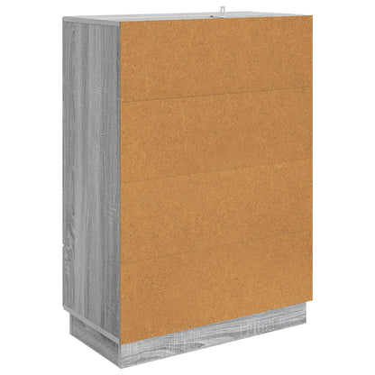 Sideboard Grey Sonoma 66 x 34.5 x 92 cm Engineered Wood