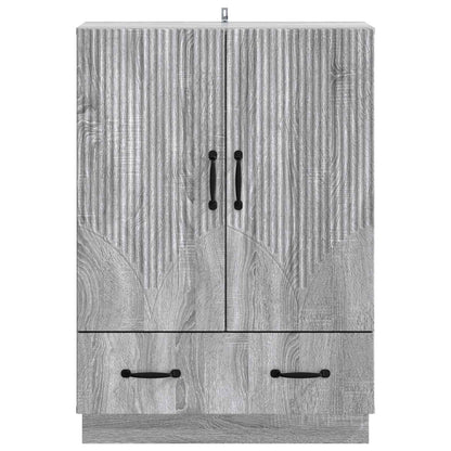 Sideboard Grey Sonoma 66 x 34.5 x 92 cm Engineered Wood