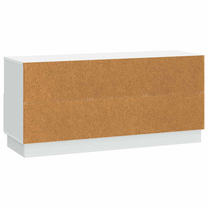 TV Cabinet with Drawer White 102 x 34.5 x 47 cm Engineered Wood