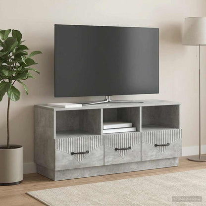 TV Cabinet Concrete Grey 102 x 34.5 x 47 cm Engineered Wood
