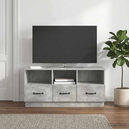 TV Cabinet Concrete Grey 102 x 34.5 x 47 cm Engineered Wood