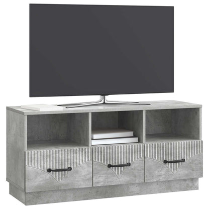 TV Cabinet Concrete Grey 102 x 34.5 x 47 cm Engineered Wood