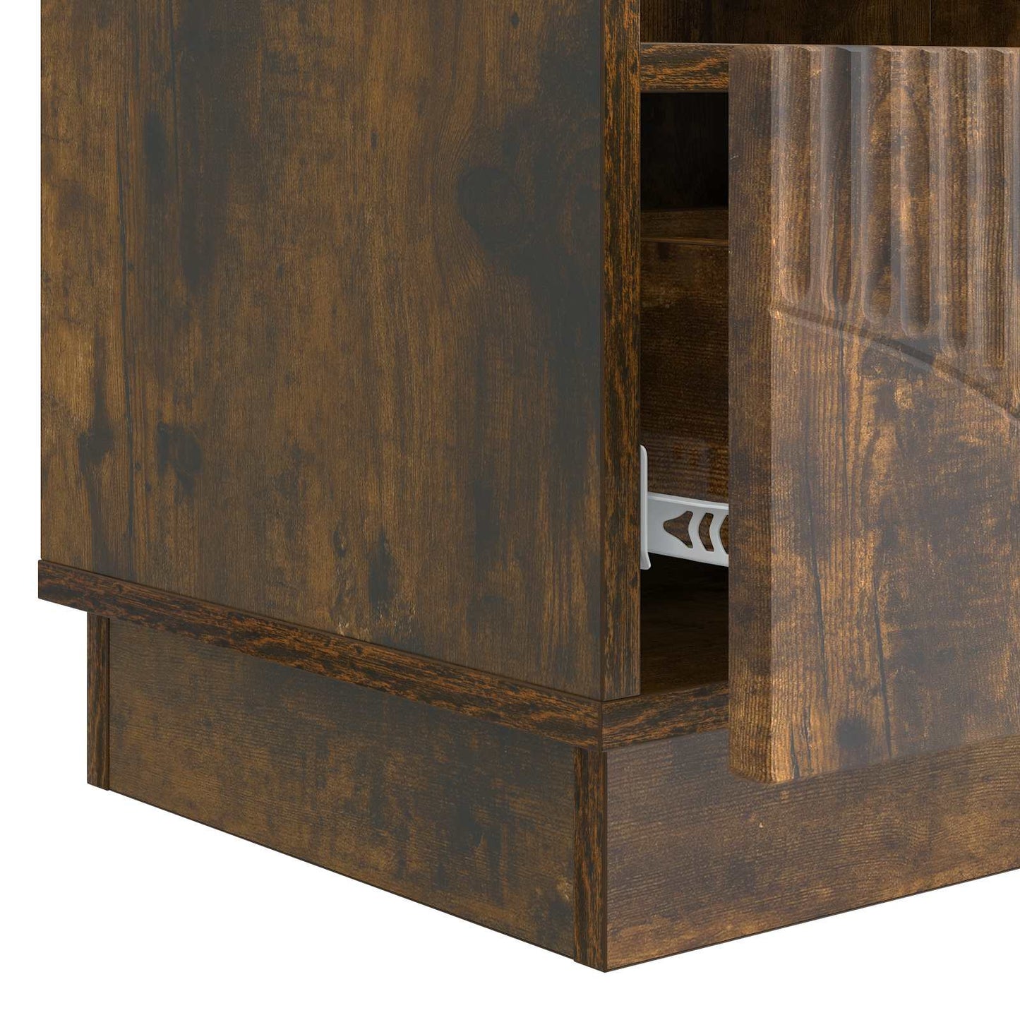 TV Cabinet Smoked Oak 102 x 34.5 x 47 cm Engineered Wood