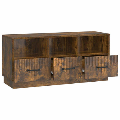 TV Cabinet Smoked Oak 102 x 34.5 x 47 cm Engineered Wood
