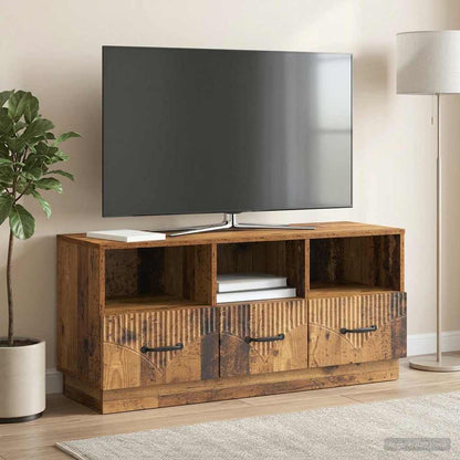 TV Cabinet Old Wood 102 x 34.5 x 47 cm Engineered Wood