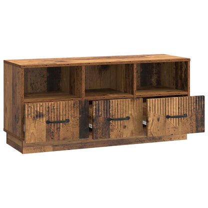 TV Cabinet Old Wood 102 x 34.5 x 47 cm Engineered Wood