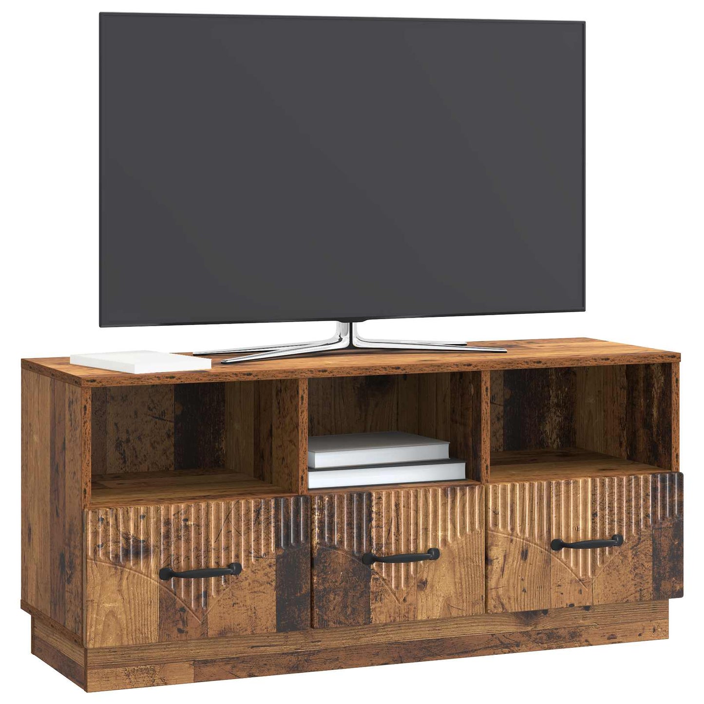 TV Cabinet Old Wood 102 x 34.5 x 47 cm Engineered Wood