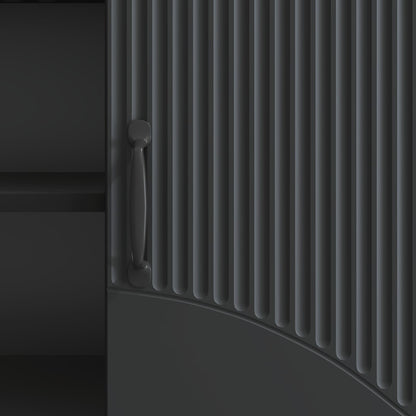 TV Cabinet Black 150 x 31 x 47 cm Engineered Wood