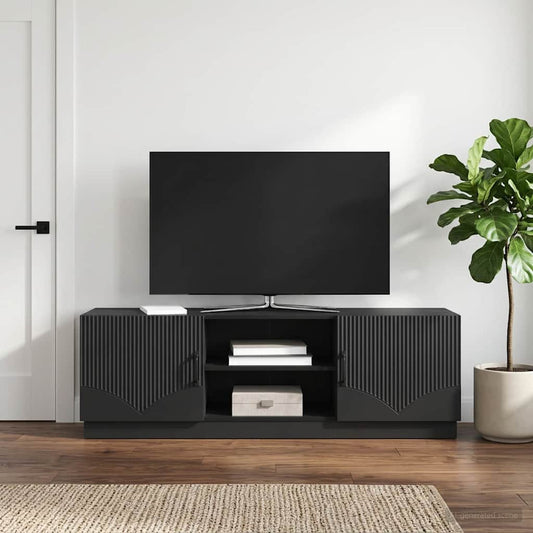 TV Cabinet Black 150 x 31 x 47 cm Engineered Wood