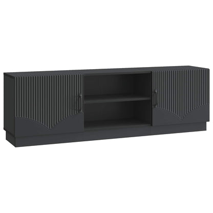 TV Cabinet Black 150 x 31 x 47 cm Engineered Wood
