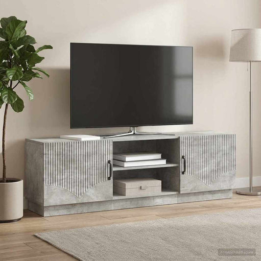 TV Cabinet Concrete Grey 150 x 31 x 47 cm Engineered Wood