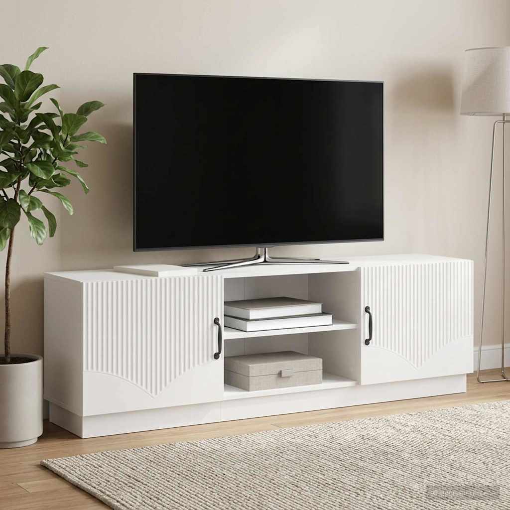 TV Cabinet High Gloss White 150 x 31 x 47 cm Engineered Wood