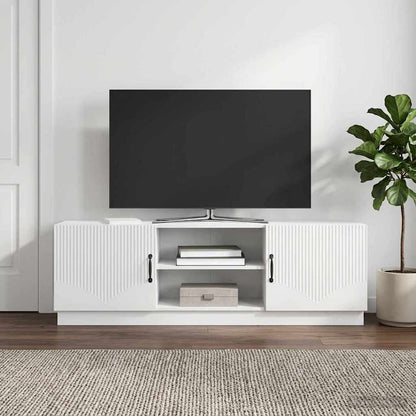 TV Cabinet High Gloss White 150 x 31 x 47 cm Engineered Wood