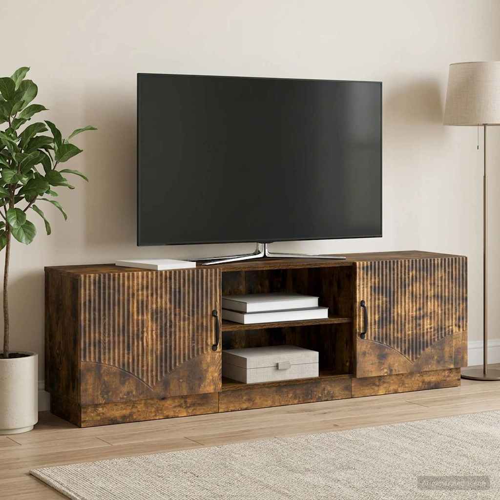 TV Cabinet Smoked Oak 150 x 31 x 47 cm Engineered Wood