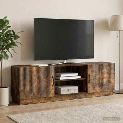 TV Cabinet Smoked Oak 150 x 31 x 47 cm Engineered Wood