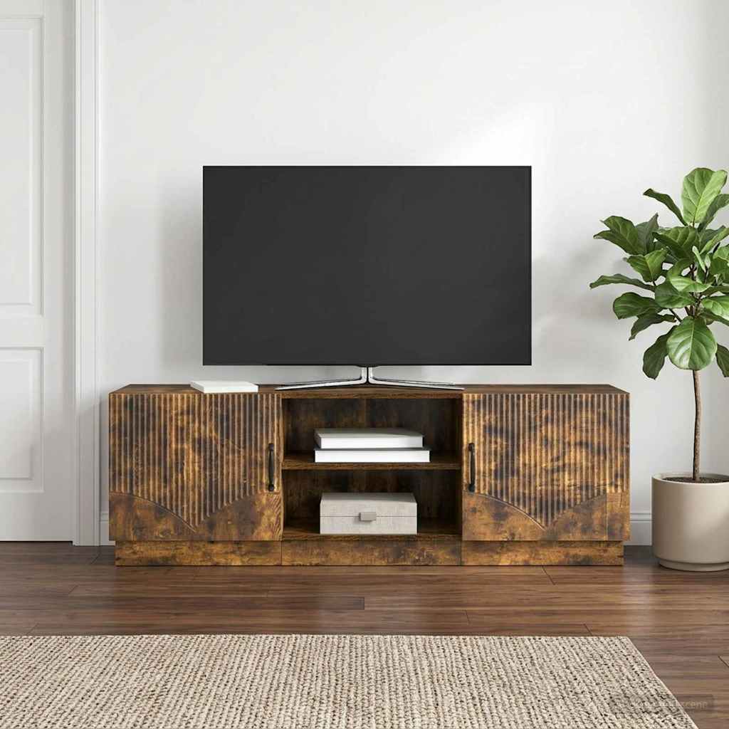 TV Cabinet Smoked Oak 150 x 31 x 47 cm Engineered Wood