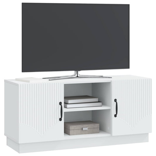 TV Cabinet White 102 x 34.5 x 47 cm Engineered Wood