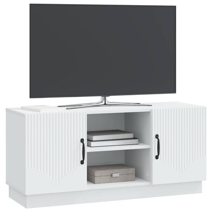 TV Cabinet White 102 x 34.5 x 47 cm Engineered Wood