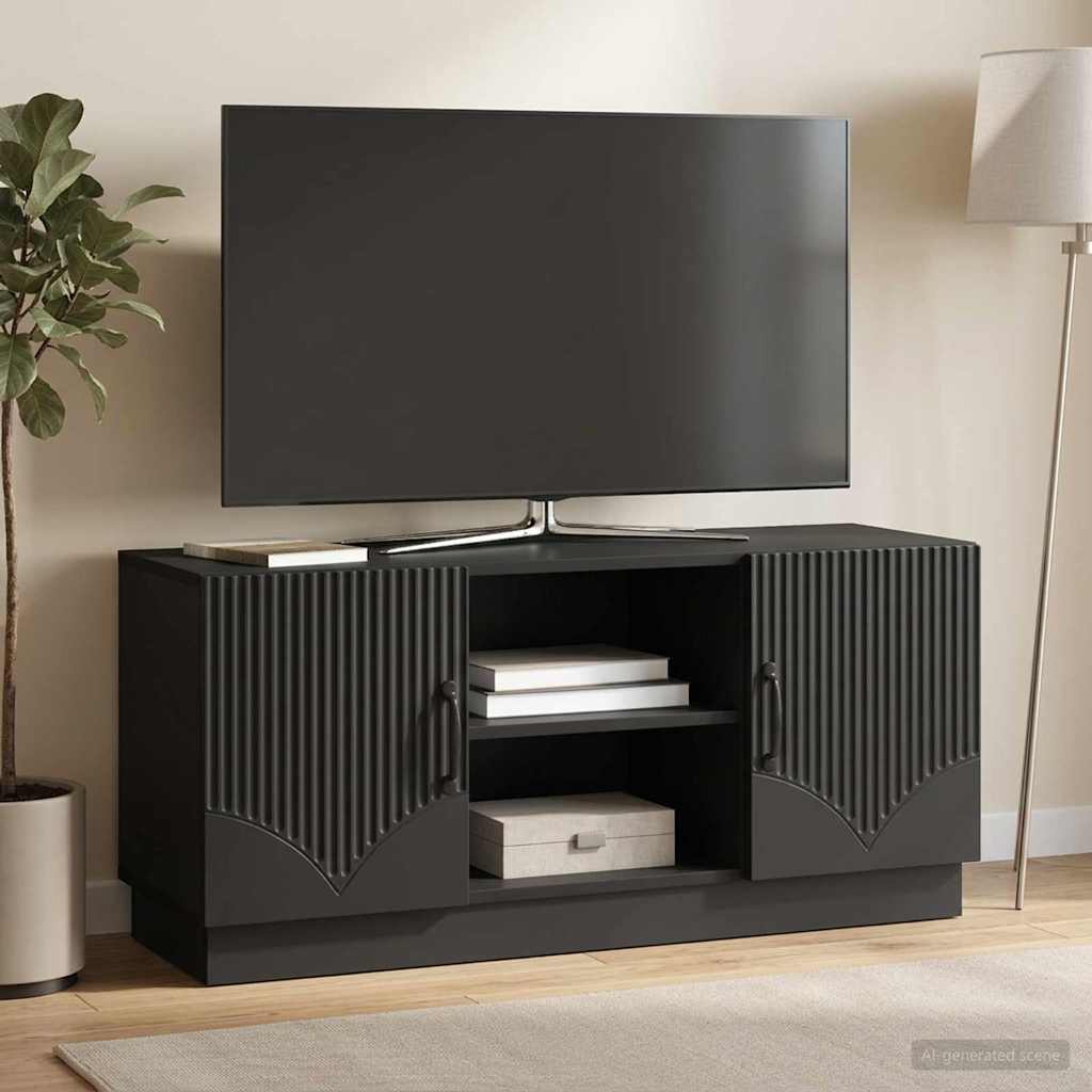 TV Cabinet Black 102 x 34.5 x 47 cm Engineered Wood