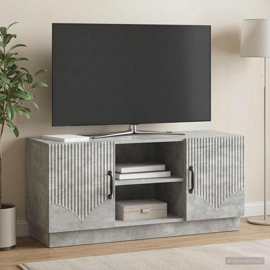 TV Cabinet Concrete Grey 102 x 34.5 x 47 cm Engineered Wood