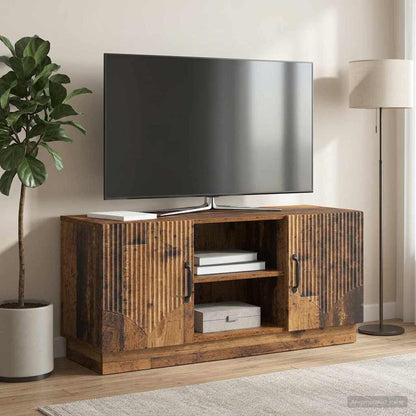 TV Cabinet Old Wood 102 x 34.5 x 47 cm Engineered Wood