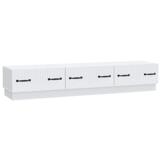 TV Cabinet with Drawer White 147 x 34.5 x 27 cm Engineered Wood