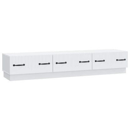 TV Cabinet with Drawer White 147 x 34.5 x 27 cm Engineered Wood