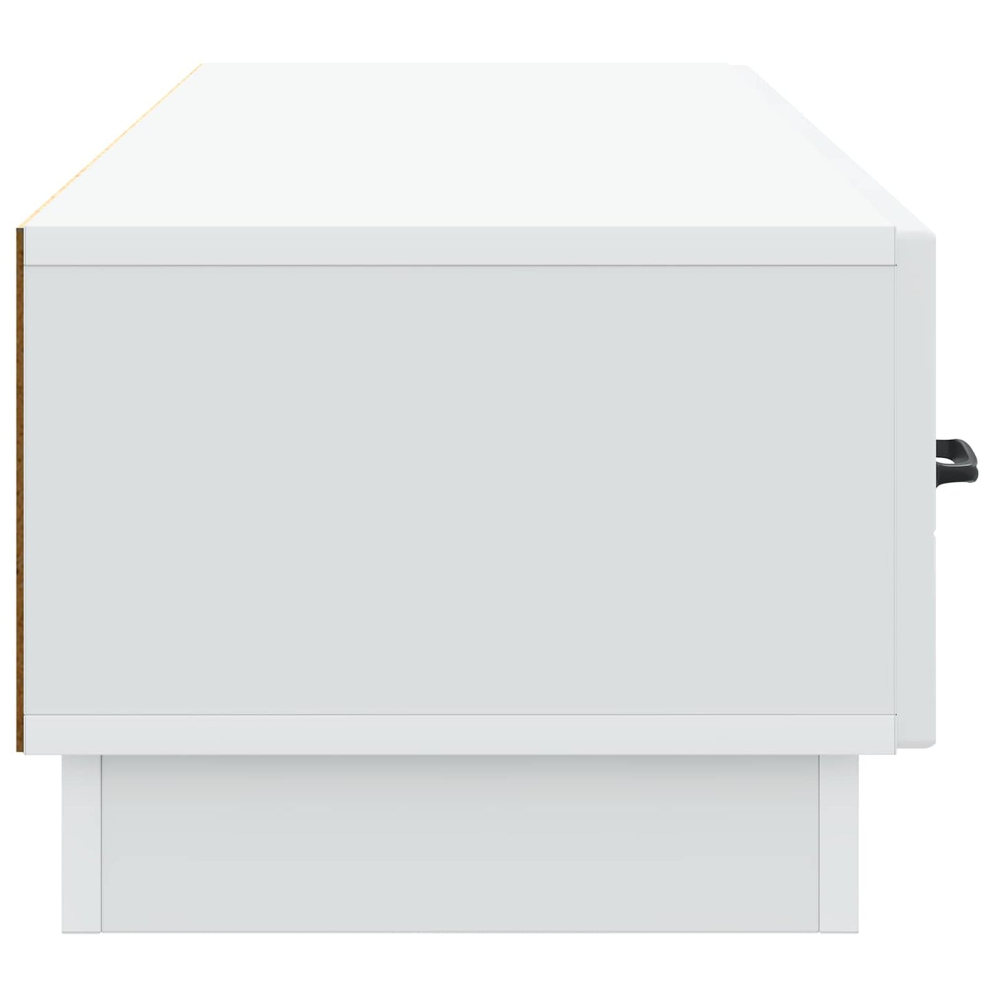 TV Cabinet with Drawer White 147 x 34.5 x 27 cm Engineered Wood