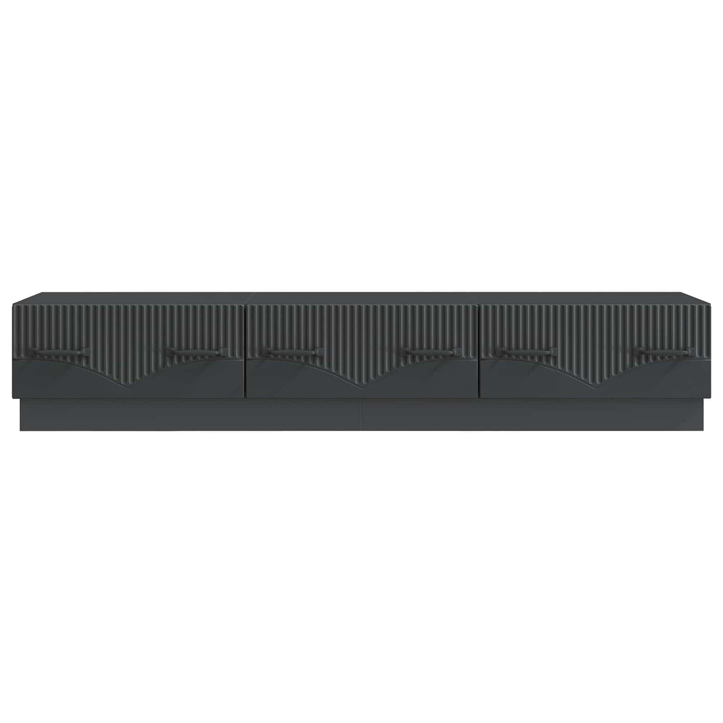 TV Cabinet with Drawer Black 147 x 34.5 x 27 cm Engineered Wood