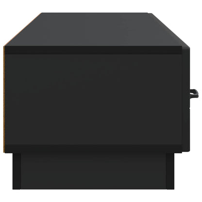 TV Cabinet with Drawer Black 147 x 34.5 x 27 cm Engineered Wood