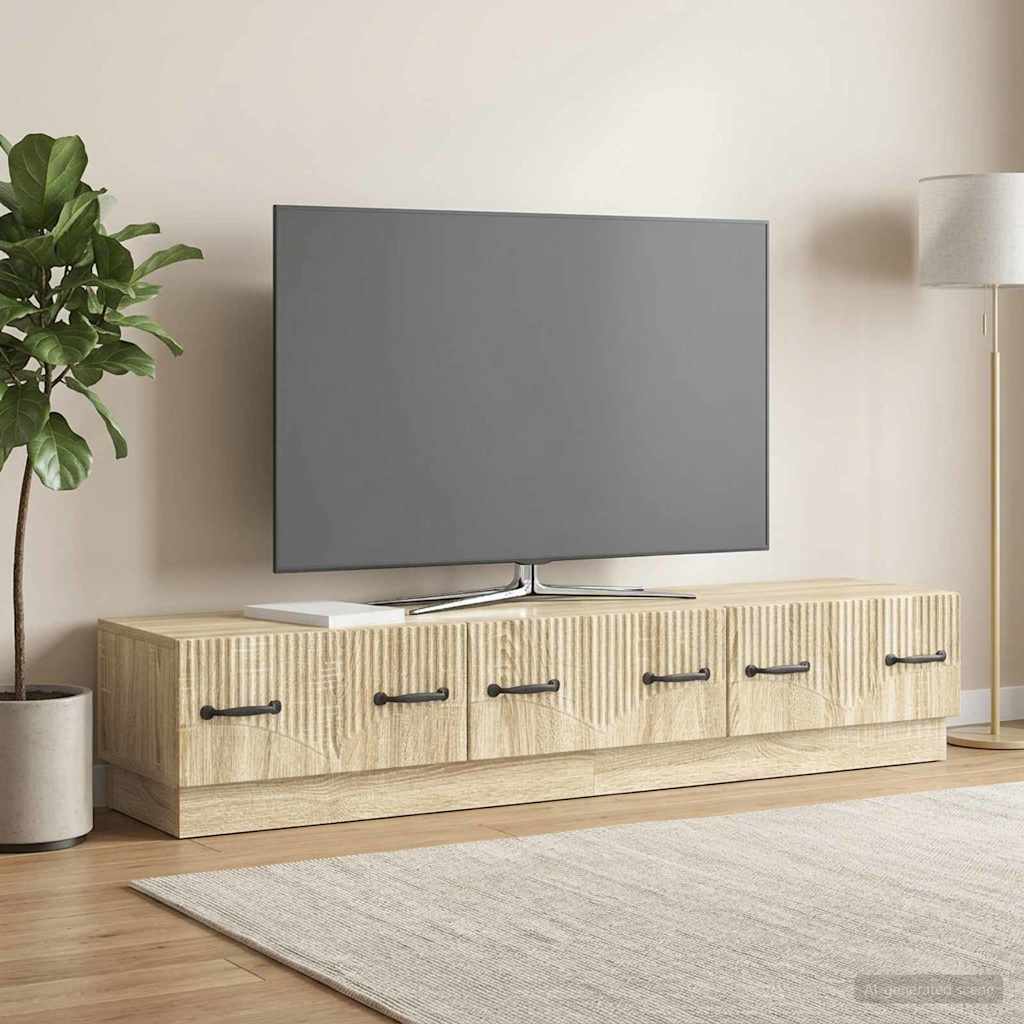 TV Cabinet Sonoma Oak 147 x 34.5 x 27 cm Engineered Wood