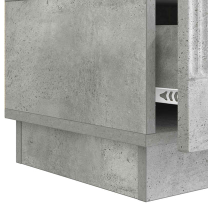 TV Cabinet Concrete Grey 147 x 34.5 x 27 cm Engineered Wood