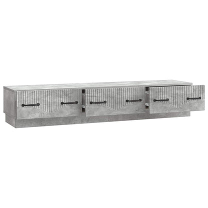 TV Cabinet Concrete Grey 147 x 34.5 x 27 cm Engineered Wood