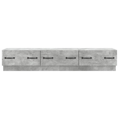 TV Cabinet Concrete Grey 147 x 34.5 x 27 cm Engineered Wood