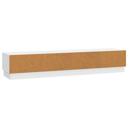 TV Cabinet High Gloss White 147 x 34.5 x 27 cm Engineered Wood