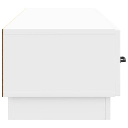 TV Cabinet High Gloss White 147 x 34.5 x 27 cm Engineered Wood