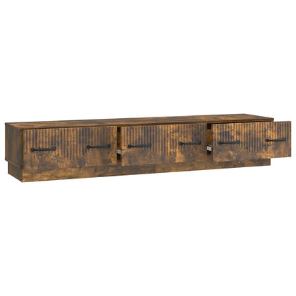 TV Cabinet Smoked Oak 147 x 34.5 x 27 cm Engineered Wood
