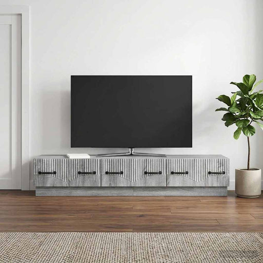 TV Cabinet Grey Sonoma 147 x 34.5 x 27 cm Engineered Wood