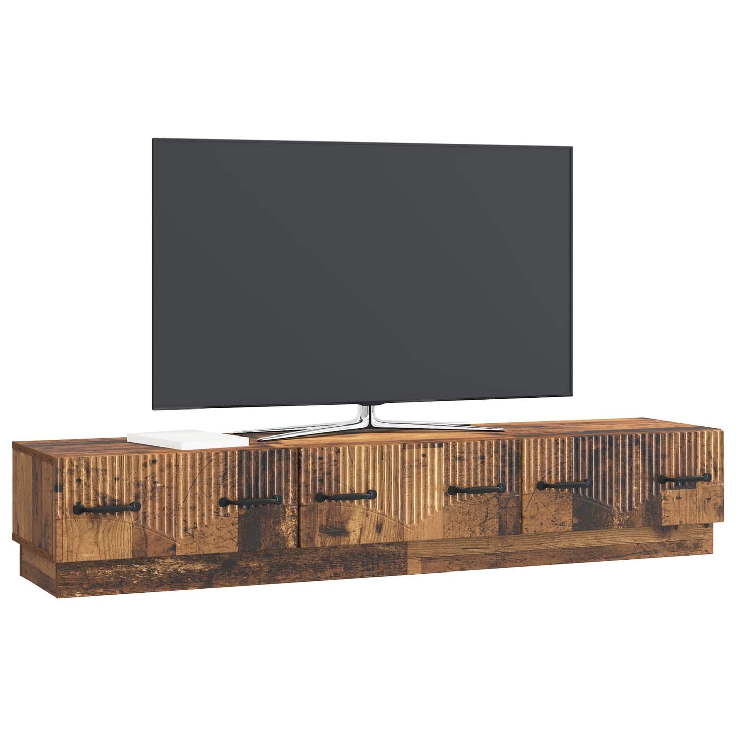 TV Cabinet Old Wood 147 x 34.5 x 27 cm Engineered Wood