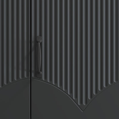 TV Cabinet Black 99 x 34.5 x 47 cm Engineered Wood