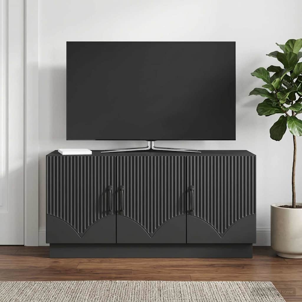 TV Cabinet Black 99 x 34.5 x 47 cm Engineered Wood