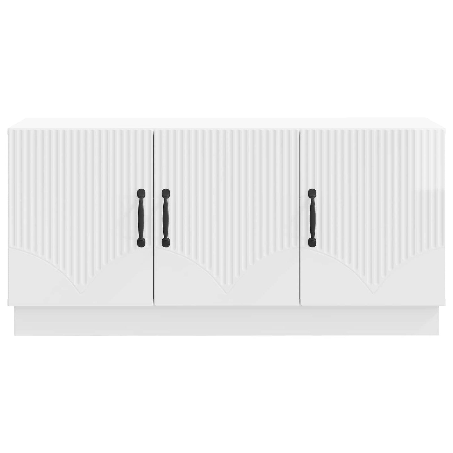 TV Cabinet High Gloss White 99 x 34.5 x 47 cm Engineered Wood
