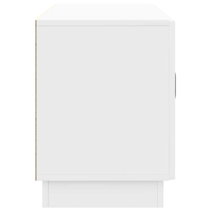 TV Cabinet High Gloss White 99 x 34.5 x 47 cm Engineered Wood